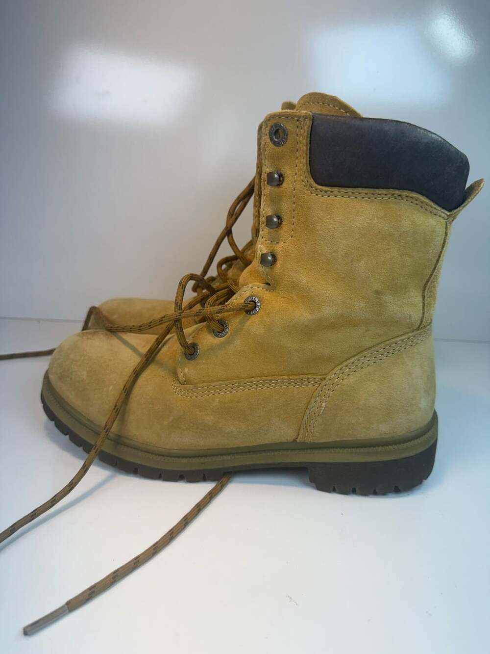 Wolverine Work Boots Tan Suede W01195 Mens